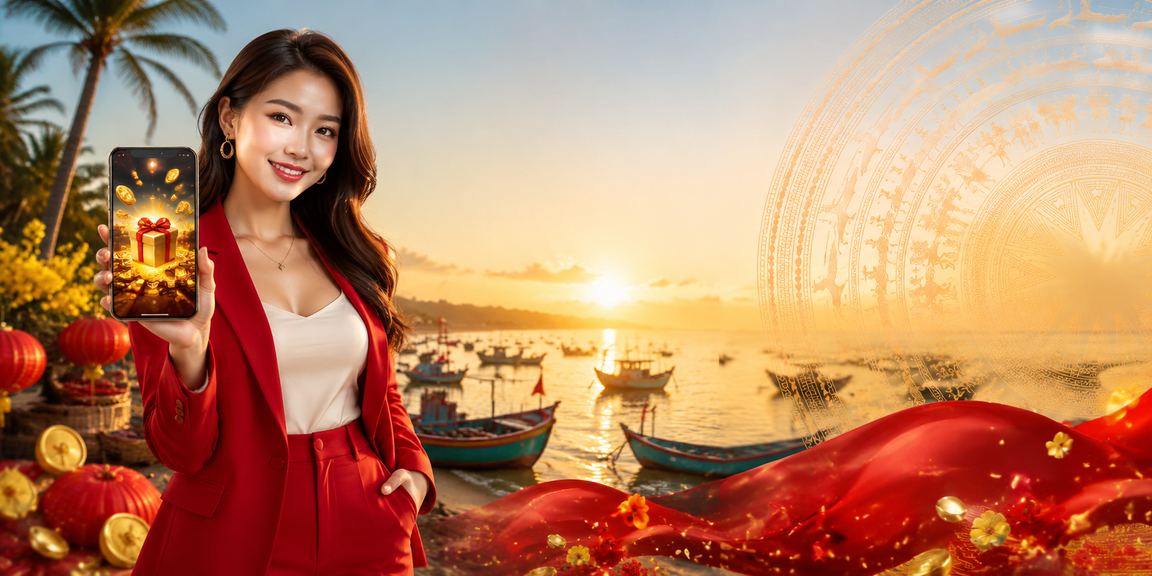 Cảnh bãi biển Mũi Né cùng ưu đãi đăng ký thành viên mới